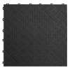 Polypropylene Floor Tile 400 x 400mm - Black Treadplate - Pack of 9