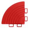 Polypropylene Floor Tile Corners 60 x 60mm Red - Pack of 4