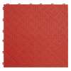 Polypropylene Floor Tile 400 x 400mm - Red Treadplate - Pack of 9