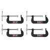 Junior C-Clamp 4pc Set - 76mm x 35mm