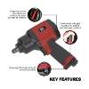 Composite Air Impact Wrench 1/2"Sq Drive - Twin Hammer