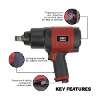 Composite Air Impact Wrench 3/4"Sq Drive -  Twin Hammer