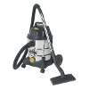 Vacuum Cleaner Industrial Wet & Dry 20L 1250W/110V Stainless Drum