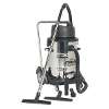 Vacuum Cleaner Industrial Wet & Dry 77L Stainless Steel Drum with Swivel Emptying 2400W