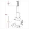 Viking Telescopic Bottle Jack 10 Tonne