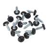 Numberplate Screw Plastic Enclosed Head 4.8 x 18mm Black Pack of 50