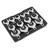 Crow's Foot Open End Spanner Set 14pc 1/2"Sq Drive Metric