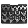 Crow's Foot Open End Spanner Set 14pc 1/2"Sq Drive Metric