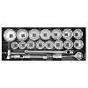 Socket Set 21pc 1"Sq Drive 6pt WallDrive&#174; Metric