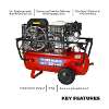 Air Compressor 50L Belt Drive Petrol Engine 5.5hp