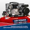 Air Compressor 100L Belt Drive 3hp with Cast Cylinders & Wheels