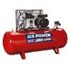 Air Compressor 200L Belt Drive 3hp with Cast Cylinders