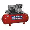 Air Compressor 270L Belt Drive 7.5hp 3ph 2-Stage with Cast Cylinders