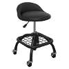 Creeper Stool Pneumatic with Adjustable Height Swivel Seat & Back Rest