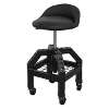 Creeper Stool Pneumatic with Adjustable Height Swivel Seat & Back Rest