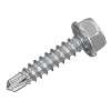 Self-Drilling Screw 4.2 x 19mm Hex Head Zinc Pack of 100