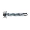 Self-Drilling Screw 4.2 x 25mm Hex Head Zinc Pack of 100