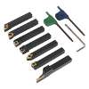 Indexable 8mm Lathe Turning Tool Set 7pc