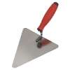 Stainless Steel Triangular Brick Trowel - Rubber Handle 180mm