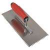 Stainless Steel 270mm Notch Trowel - Rubber Handle - 4mm