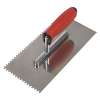 Stainless Steel 270mm Notch Trowel - Rubber Handle - 4mm