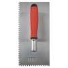 Stainless Steel 270mm Notch Trowel - Rubber Handle - 4mm