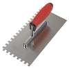 Stainless Steel 270mm Notch Trowel - Rubber Handle - 8mm