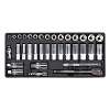 Tool Tray with Socket Set 35pc 3/8"Sq Drive