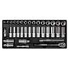 Tool Tray with Socket Set 35pc 3/8"Sq Drive