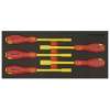 Insulated Nut Driver Set 5pc with Tool Tray - VDE Approved