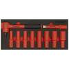 Insulated Socket Set with Tool Tray 10pc 1/2"Sq Drive - VDE Approved