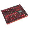 Tool Chest Combination 23 Drawer with Ball-Bearing Slides - Black with 446pc Tool Kit