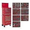 Tool Chest Combination 14 Drawer with Ball-Bearing Slides - Red & 446pc Tool Kit